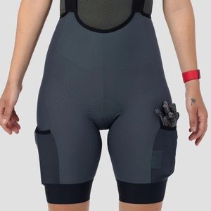 Ornot WOMEN'S DROPTAIL CARGO CYCLING BIB SHORT STONE BLUE 🗿🚲